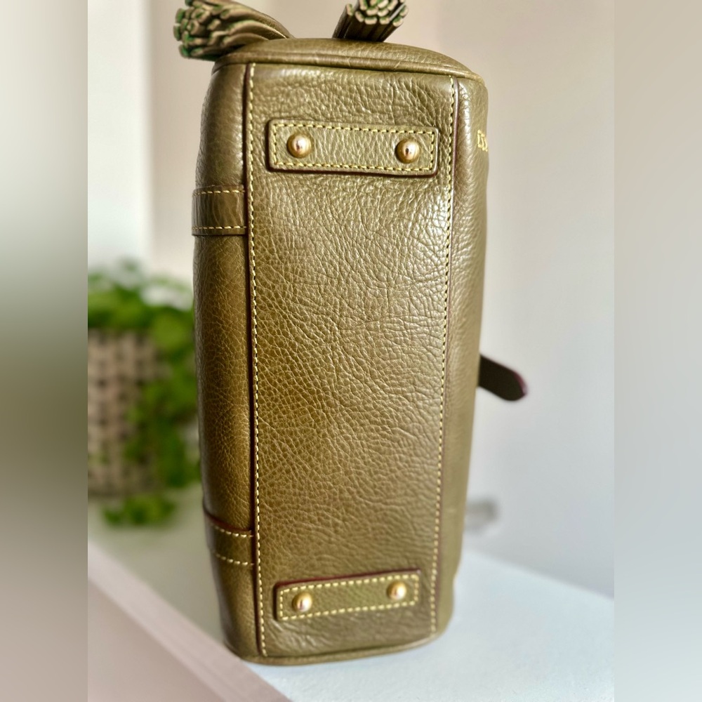 Dooney & Bourke Florentine Medium Pocket Satchel in Moss - Picture 12 of 16